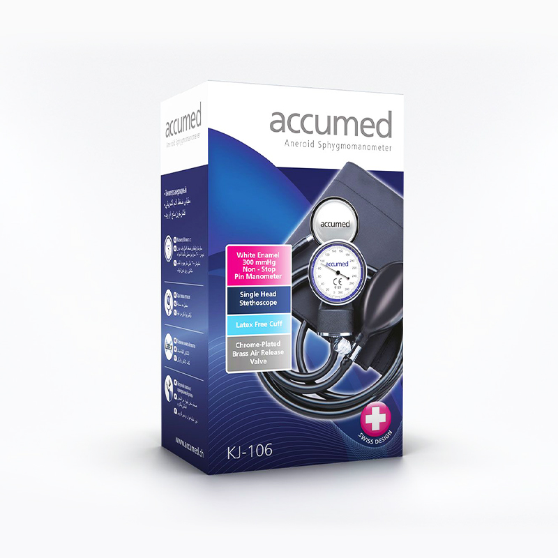 Original Accumed Aneroid Blood Pressure Machine with Stethoscope